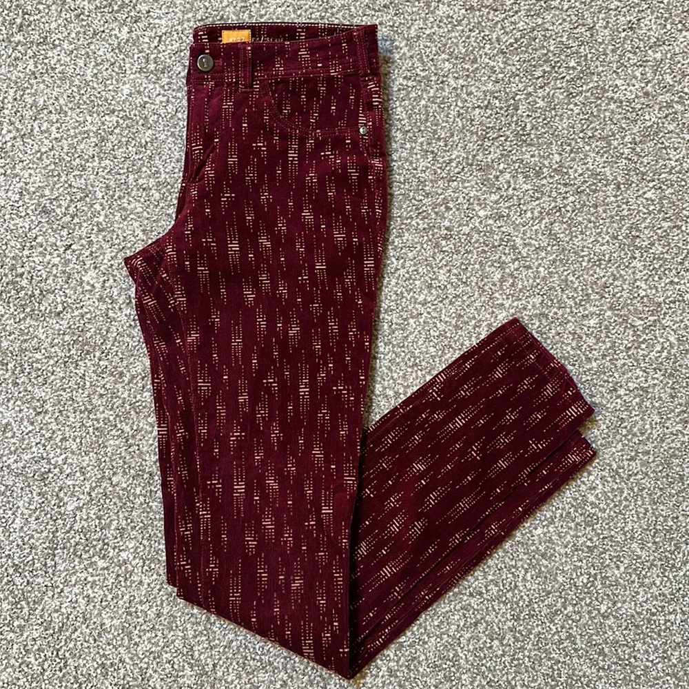 Anthropologie - Pilcro And The Letterpress Size 27 Corduroy Patterned Pants